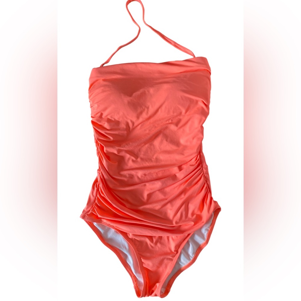 Love the Journey Christy Coral  Swimsuit - S coral orange, polyester spandex